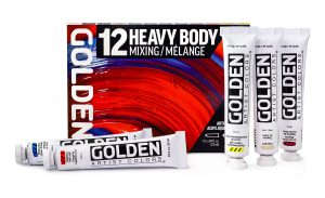 Heavy Body Acrylics, Mixing Set, 12 Color, Professional Acrylic Paint