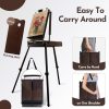 主图_04 Easel with Aluminum Legs, Folding Sketch Painting Easel with Drawer, Tripod Easel Stand for Painting, Sketching, Display