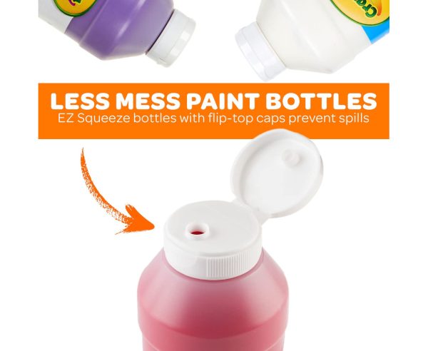 主图_04 Washable Paint for Kids (12ct), Teacher Classroom Must Have, Bulk Paint Set, Nontoxic Kids Arts & Craft Supplies, Back to School Essentials, 16 Oz