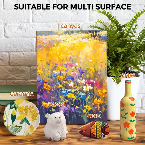 主图_05 15 Colors Large Acrylic Paint Set (16.9 oz,500 ml), Bulk Acrylic Paint Non-Toxic Art Painting Supplies on Multi Surface Canvas Wood Craft Fabric Rock for Artist Beginner with Color Wheel