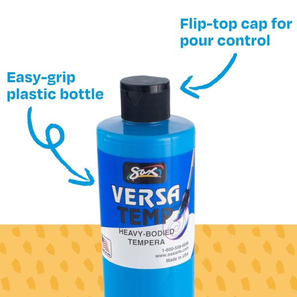 主图_06 Tempera Paints, Assorted Fluorescent Colors, 6 Count (Pack of 1)