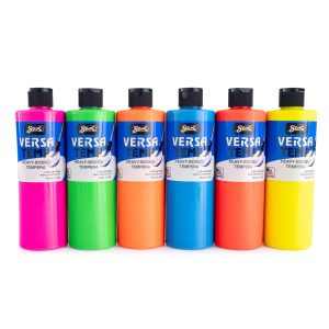 主图_08 Tempera Paints, Assorted Fluorescent Colors, 6 Count (Pack of 1)