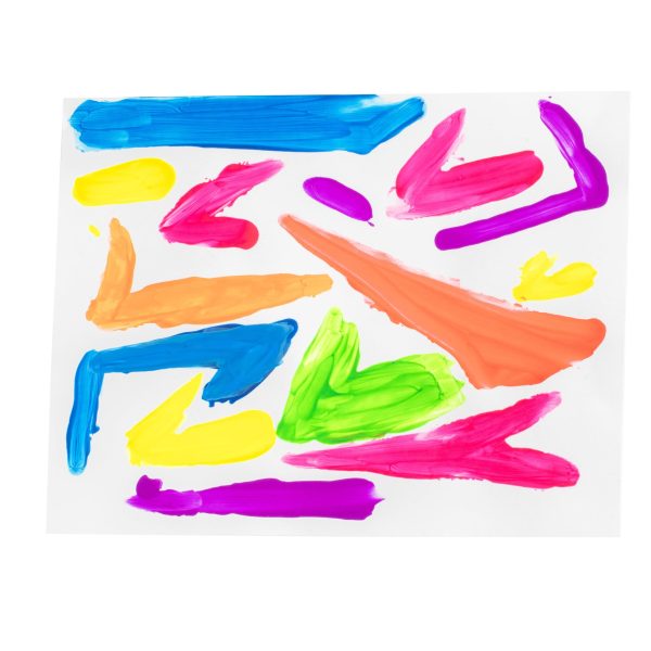 主图_09 Tempera Paints, Assorted Fluorescent Colors, 6 Count (Pack of 1)